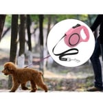 Flexikoppel för hund 3 meter -  Rosa (Färg: Rosa)