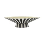 OYOY Toppu centerpiece låg 10,5xo39 cm Vanilla-black-white
