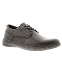 Hush Puppies Triton Shoes Mens - Black Leather (archived) - Size UK 8
