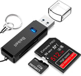 USB 3.0 Card Reader, High-Speed Sd/Micro SD Card Reader Memory Card Adapter-Supp