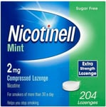 Nicotinell Mint Sugar Free - 2mg | Extra Strength - 204 Lozenges | Expiry 2025