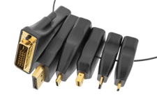 Multi HDMI til DP/DVI/mDP/USB-C adapter