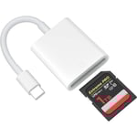 2 st USB C SD-kortläsare, Tiansong Memroy-kortläsare Trail Camera Viewer för Android Type C OTG-enhet Bärbar SD-kortadapter för MacBook Air/Pro