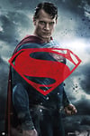 empireposter 732026 Batman Vs Superman – Superman Glyph Film Movie Affiche Impression, Papier, Multicolore, 91,5 x 61 x 0,14 cm