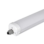 V-Tac vattentät 18W komplett LED armatur - 60 cm, 120 lm/W, genomkopplad, IP65, 230V - Kulör : Kall