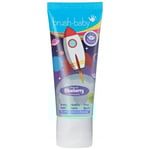 Tandkräm barn Brush-Baby Rocket 3+ Blåbär, 50 ml