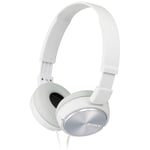 Sony MDRZX310W.AE Foldable Headphones - Metallic White Metallic White Single