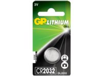 GP Batteries Lithium Cell CR2032, Engangsbatteri, CR2032, Lithium, 3 V, 1 stk, Rustfrit stål