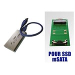 Boitier Pour SSD mSATA Liaison USB 3.0 SUPERSPEED Liaison USB 3.0 SUPERSPEED !