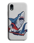 Ice Hockey Shark Compatible Phone Case Cover Sharks Icehockey Stick Cartoon Mascot K259