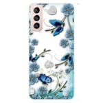 Butterfly läder Samsung Galaxy S22 Plus fodral - Flerfärgad multifärg