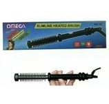 Omega Slimline 13mm Heated Hair Styling Hot Brush  Tangle Free Swivel Cord
