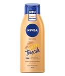 NIVEA Sun Touch Body Lotion (400 ml), Care Lotion with Gentle Tanning Effect ...