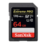 SanDisk Extreme Pro Minneskort SDXC 64GB 170MB/s UHS-I V30 4K