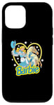 Coque pour iPhone 12/12 Pro Barbie - Cowgirl rétro western avec cheval et cœur