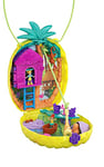 Polly Pocket Coffret Sac à Surprises Ananas avec Mini-Figurines Polly et Lila, Accessoires et Autocollants, Jouet Enfant, édition 2020, GKJ64