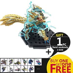 ZJZNB Mhw Game Monster Hunter World Pvc Models Toys Collectible Dragon Monsters Action Figure Gifts, Leilanglong54