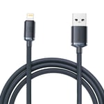 Baseus USB-A till Lightning kabel 2.4A, 2m - Svart
