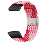 Flätat klockarmband Garmin Descent Mk2 - Gradientred