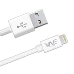 Cable lightning blanc pour Mobile Apple, Lecteur mp3 Apple, Tablette Apple