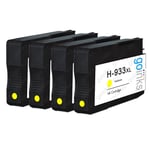 4 Yellow Ink Cartridges for HP Officejet 6100 6600 6700 7110 7510 7610 7612