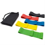 tydv 5 Pieces/set Of 5 Color Resistance Band Indoor Fitness Equipment Latex Fitness Band Sports Exercise Elastic Gymnastics Band Training Rubber