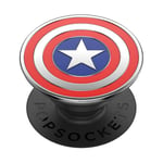 PopSockets PopGrip - Support et Grip pour Smartphone et Tablette avec un Top Interchangeable - Enamel Captain America