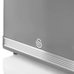 GREY Swan 2 Slice Retro Toaster, Defrost, Cancel and Reheat Functions Appliance