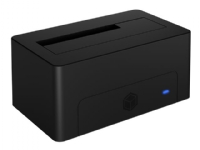 ICY BOX IB-1121-U3 - HDD / SSD dockningsstation - fack: 1 - 2,5 tum/3,5 tum delad - SATA 6Gb/s - USB 3.2 (Gen 1) - svart