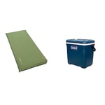 Vango Odyssey 10 Grande Self Inflating Sleep Mat, Epsom Green, 10 cm [Amazon Exclusive] & Coleman Unisex Xtreme Cooler, Large Ice Box Capacity, PU Full Foam Insulation, Cools Up To 3 days