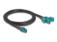 Delock - Antennekabel - mini FAKRA Z connector quad (hann) til FAKRA Z connector A-type (hann) - 1 m - RAL 5021, vannblå