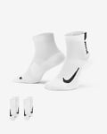 Nike Multiplier Running Ankle Socks (2 Pairs)