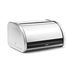 Brabantia 348907 Roll Top Bread Bin, Medium - Matt Steel