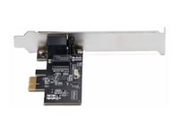 Startech.Com 1-Port 2.5G Nbase-T Pcie Network Card, Computer Network Interface Card, Intel I225-V, Single-Port Ethernet, Multi-Gigabit Nic (Pr12gi-Network-Card) - Nätverksadapter - Pcie 2.0 Låg Profil - 10/100/1000/2500Base-T X 1 - Svart
