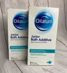 *NEW* 2x300ml Oilatum Junior Bath Additive soothing bath treatment for eczema
