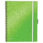 Leitz WOW Notebook Be Mobile A4 Ruled Wirebound with PP Cover Green 46440054