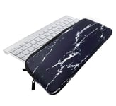 KOSTOO Neoprene Carry Case Sleeve Bag with Zipper for Apple Wireless Bluetooth Keyboard MC184LL/B MC184CH and MLA22LL/A and Easy-Switch K810 / K811/ Trackpad (Marble Black)