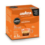 Lavazza, A Modo Mio Espresso Delizioso, Coffee Capsules, 100% Arabica, Sweet Taste, Intensity 8/13, Medium Roasting, Compostable, 1 Pack of 16 Coffee Pods