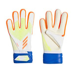 adidas Pred Gl LGE HF9736 Unisex Adult Goalkeeper Gloves White/Solred/Brcyan, 6- EU