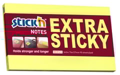 Notes Stick'n Extra Sticky Gul 76X127mm 90Blade - (6 Stk.)