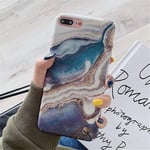 BVCX Fashion Gradient Marble Phone Case For iP 7 8 X XR XS Max Cases for ip 6 6S 7 8 Plus Matte Hard PC Full Back Cover Coque (Color : T2, Material : For iphone 8 Plus)