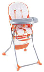Italbaby Housse éponge pour chaise haute Blanc/orange Multicolore Taille unique