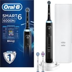 Oral-B Smart 6 Electric Toothbrushes 3x Heads & Travel Case, 2 Pin UK Plug 6000N