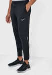 MENS NIKE PHENOM KNIT RUNNING TROUSERS PANTS SIZE XL (BV4813 010)BLACK/REFLECT