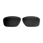 Walleva Black Polarized Replacement Lenses For Oakley Split Shot Sunglasses