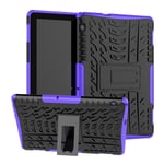 Huaweri MediaPad T5 hybridskal med halkskydd - Purple