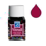 Lefranc Bourgeois Vitrail glas & porslinsfärg 466 | djupröd | 50ml