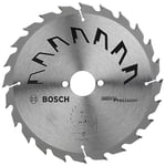 Bosch 1x Circular Saw Blade Precison (for Wood, Ø 190 x 2.5/1.5 x 30 mm, 24 Teeth, ATB, Accessories for Circular Saws)