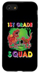 Coque pour iPhone SE (2020) / 7 / 8 1st Grade Squad Funny T Rex Dinosaur Back To School Sac à dos