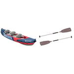 Sevylor Men's KC Compact 215 Convertible Paddle, Grey/Red + Tahiti Plus 2+1 Man Canadian Canoe Inflatable Sea Kayak, 361 x 90 cm